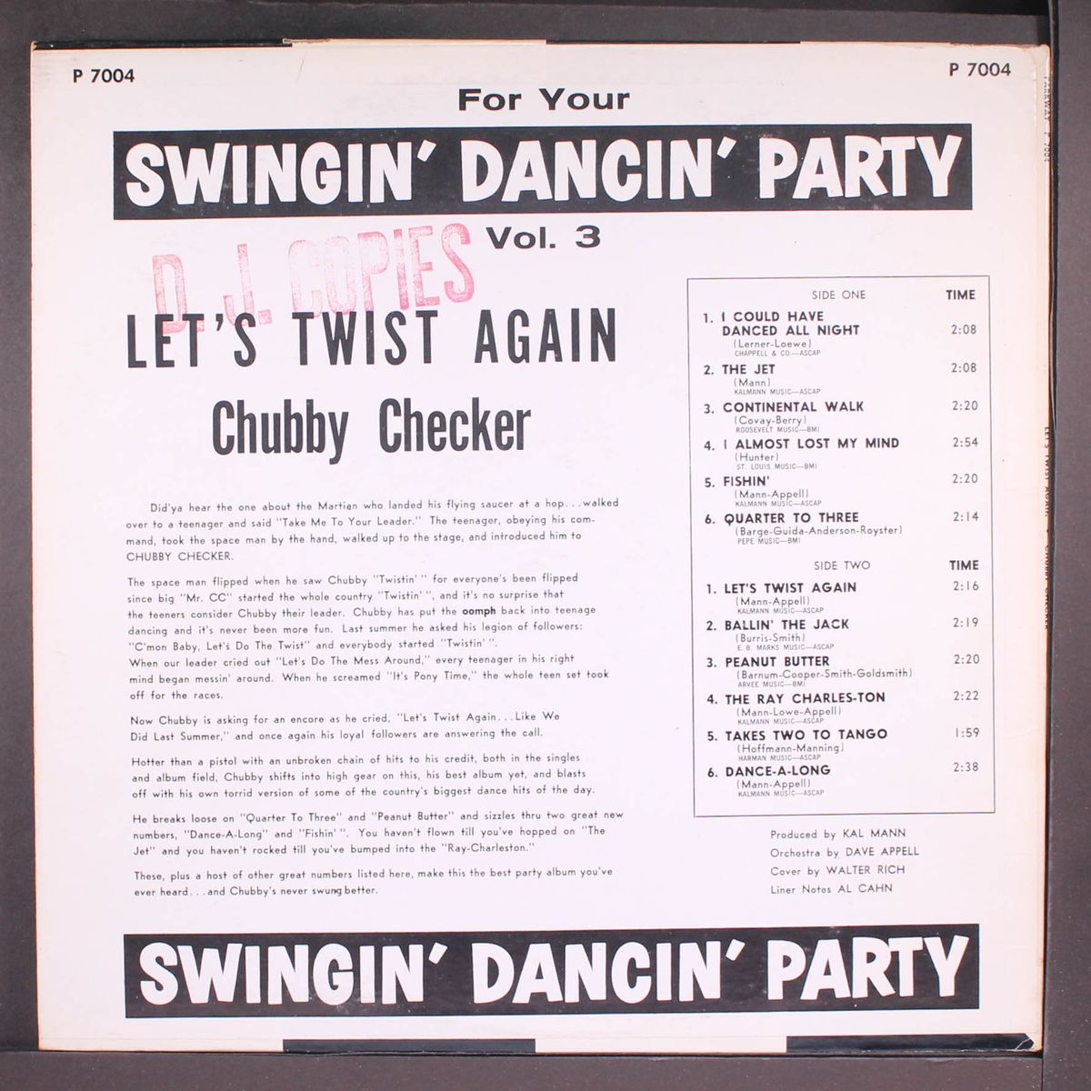 let's twist again by CHUBBY CHECKER