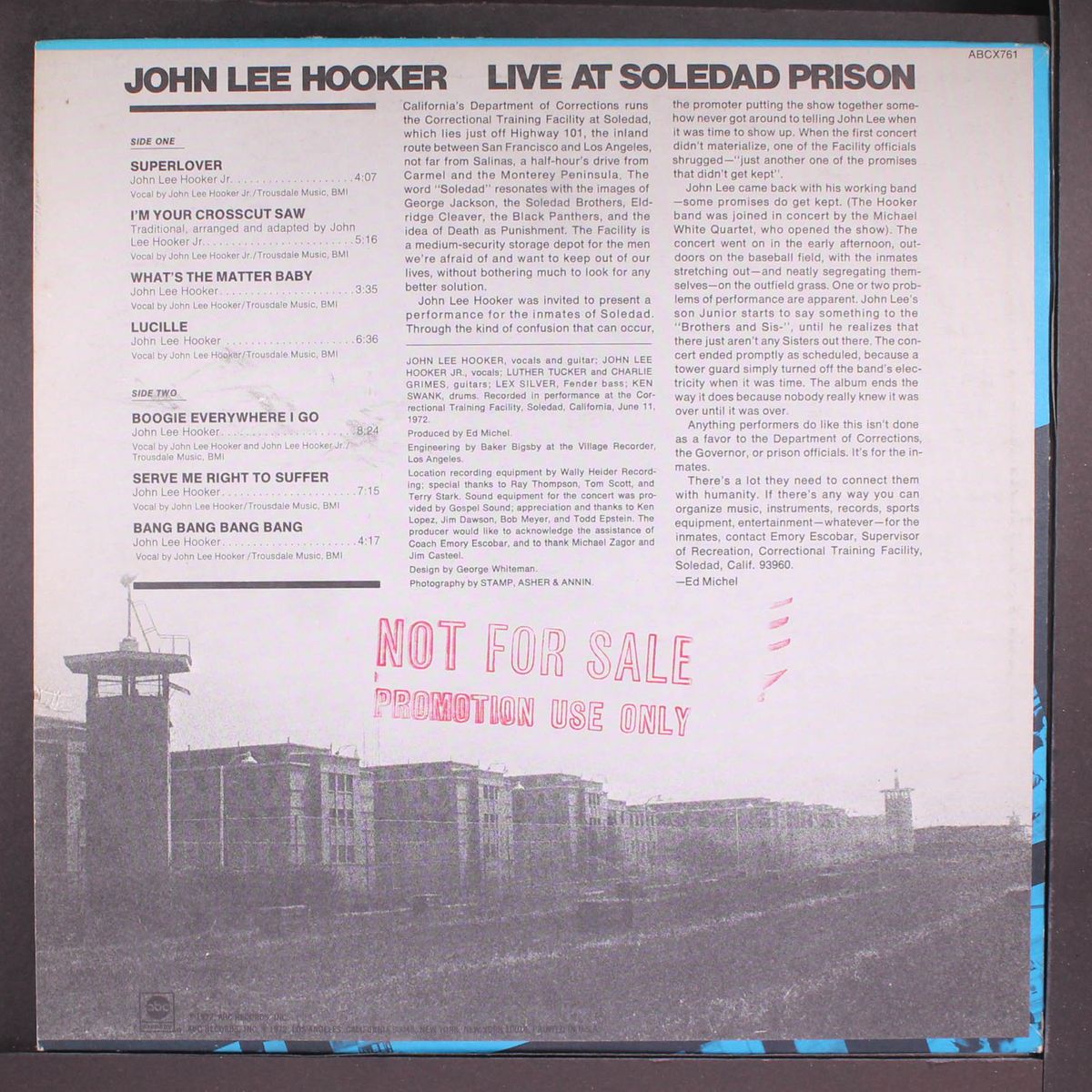 live at soledad prison by JOHN LEE HOOKER