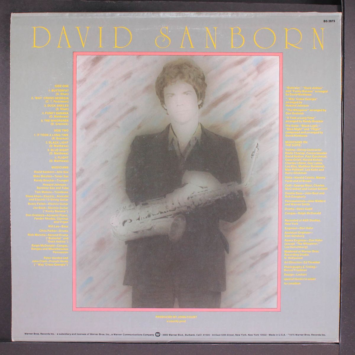 taking off by DAVID SANBORN