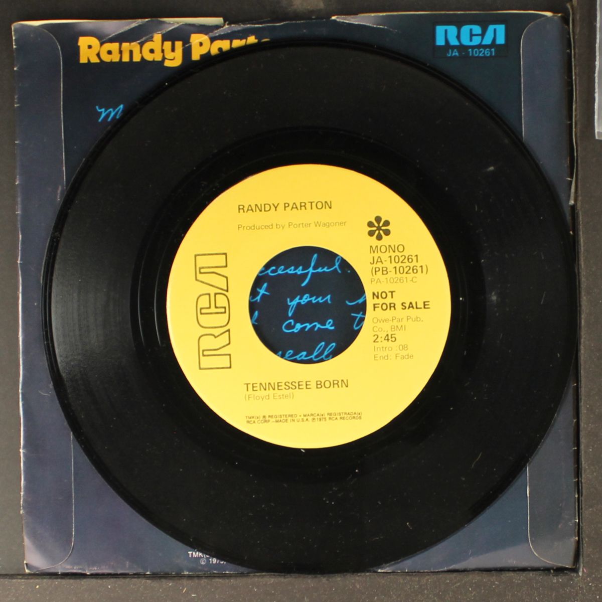 tennessee born / if you were mine by RANDY PARTON