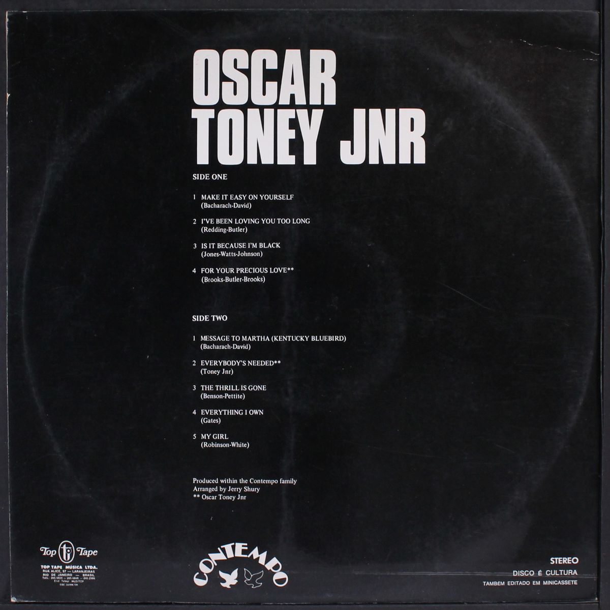 make it easy on yourself by OSCAR TONEY, JR.