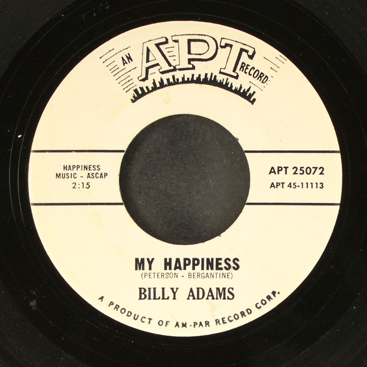 big m / my happiness by BILLY ADAMS