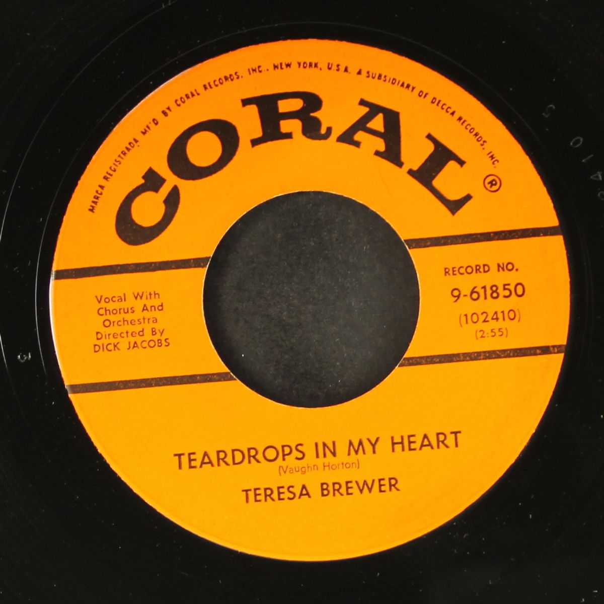 teardrops in my heart by TERESA BREWER