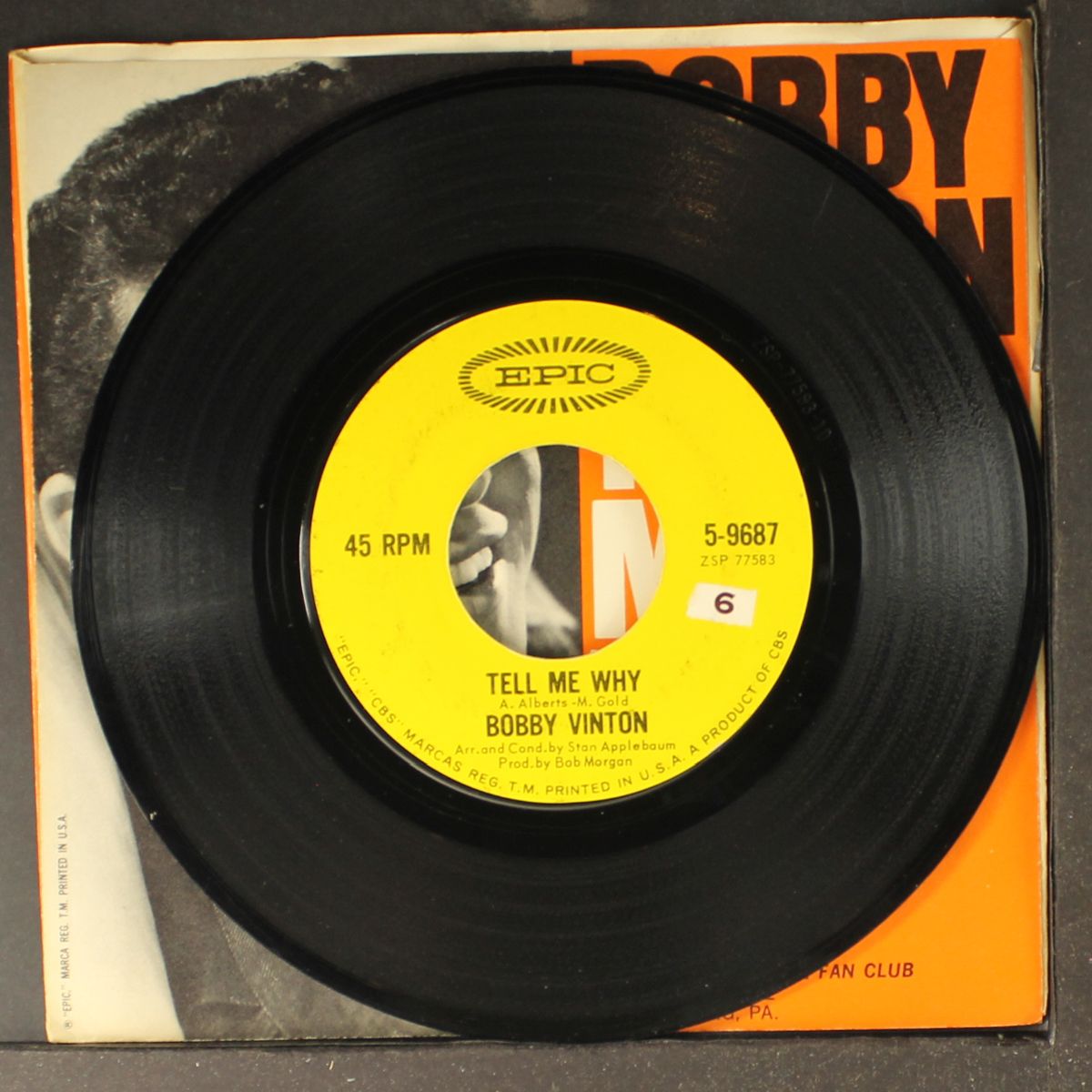 tell me why by BOBBY VINTON