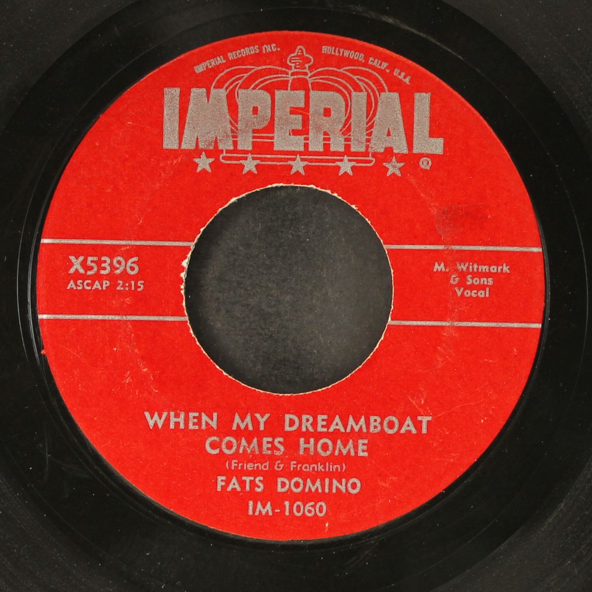when my dreamboat comes home / so-long by FATS DOMINO