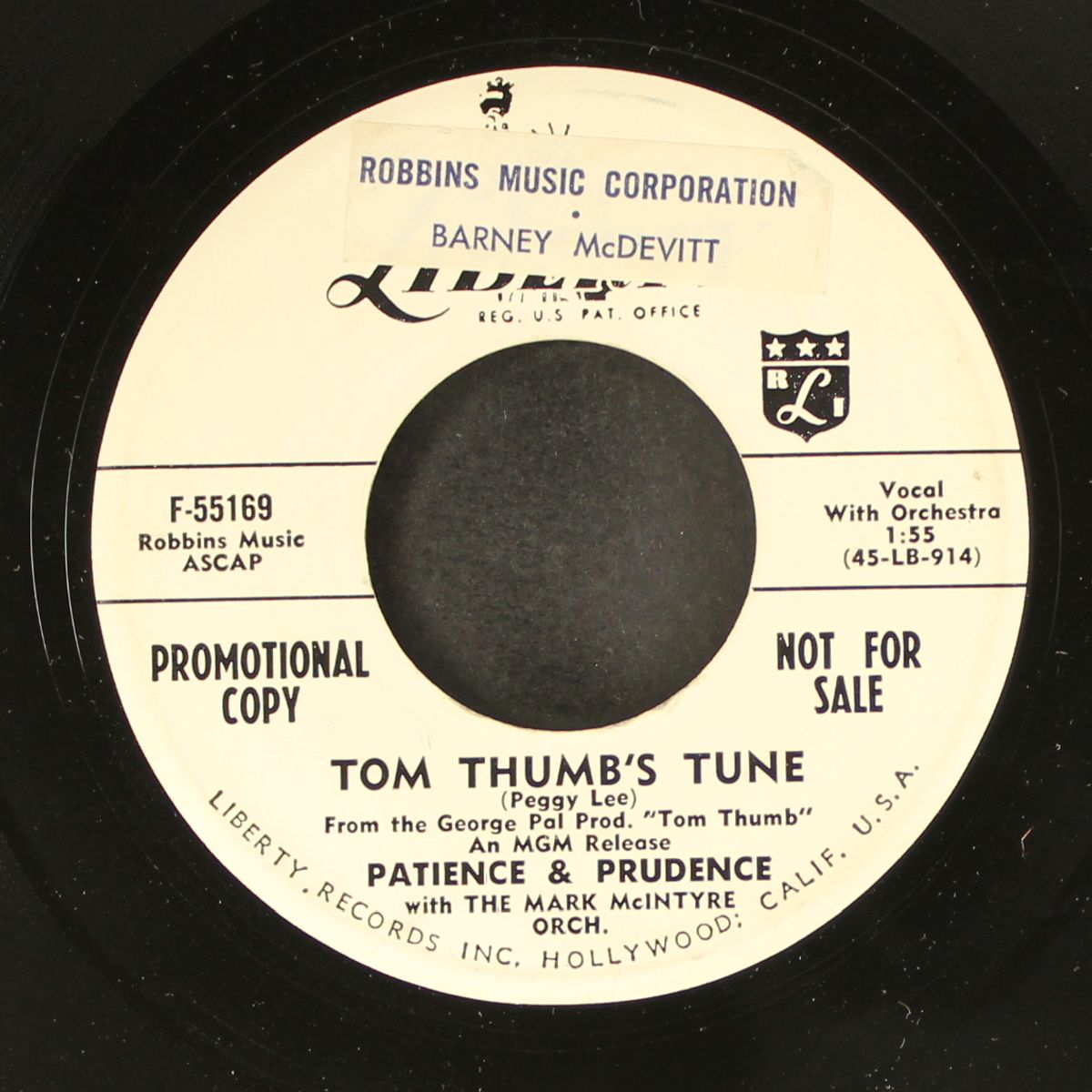 golly oh gee / tom thumb's tune by PATIENCE & PRUDENCE