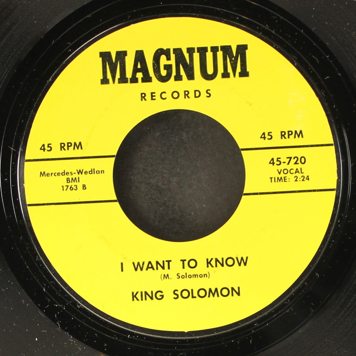 yodeling this morning / i want to know by KING SOLOMON