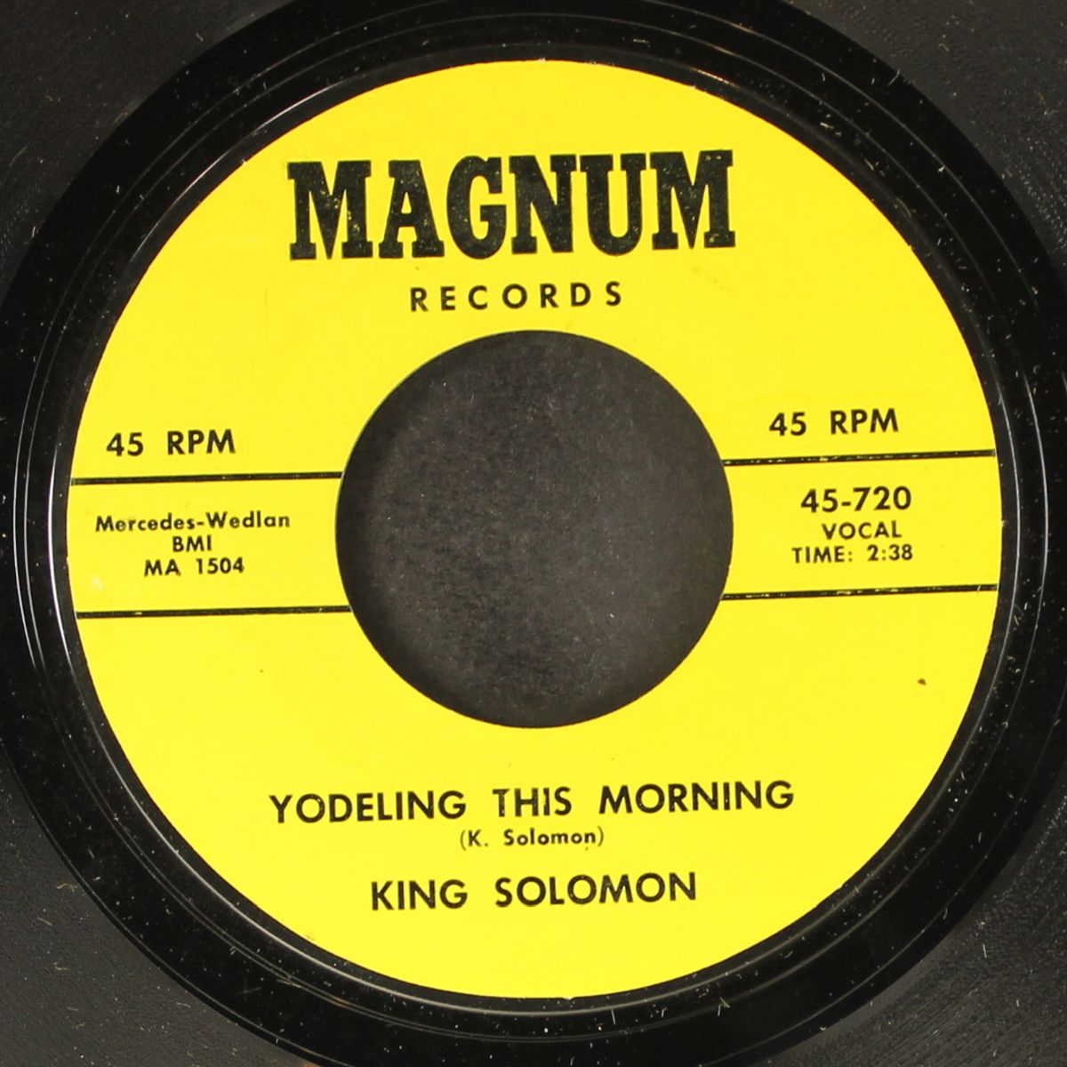 yodeling this morning / i want to know by KING SOLOMON