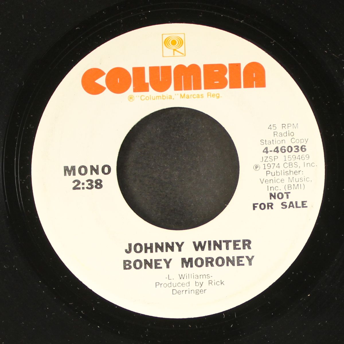boney moroney / mono by JOHNNY WINTER