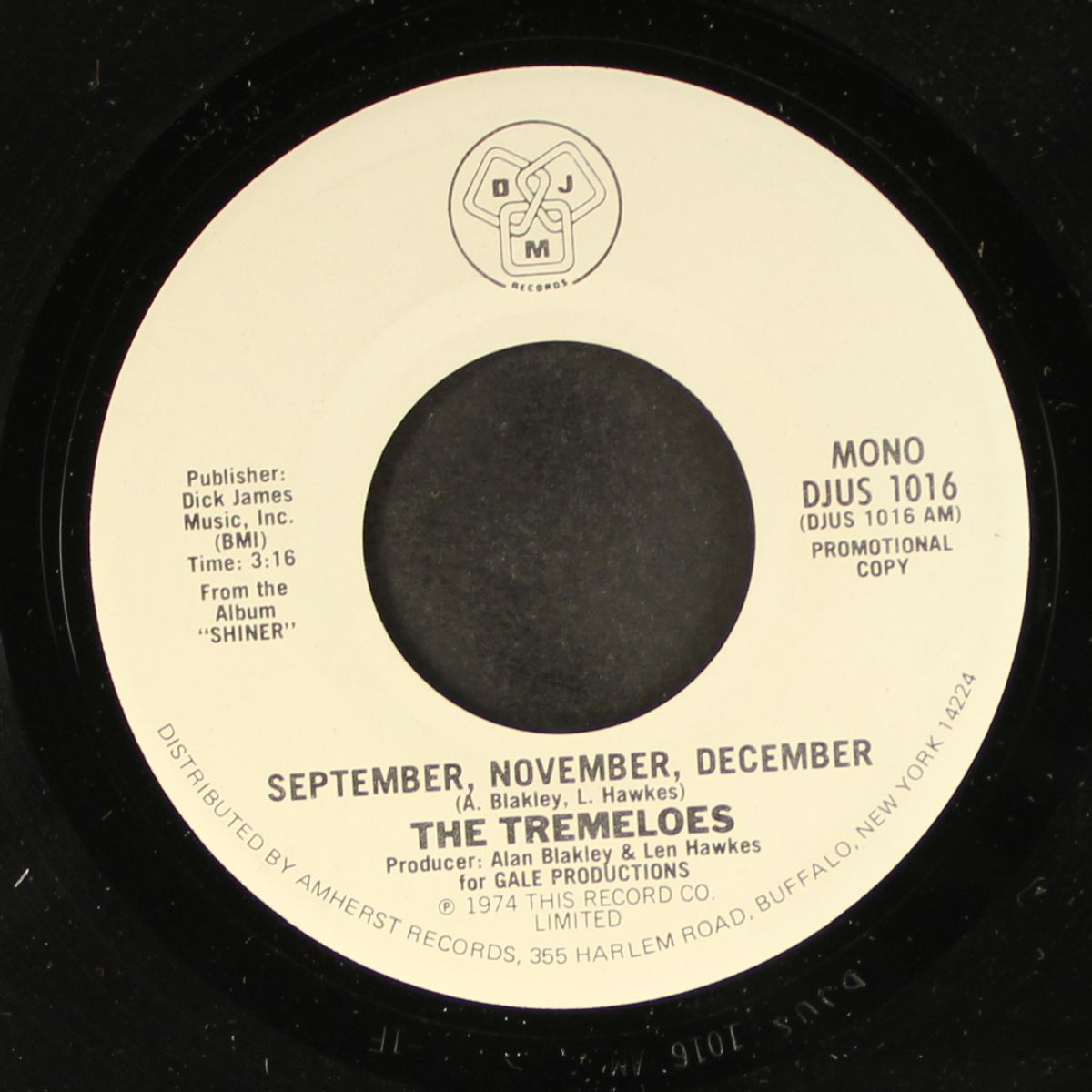 september, november, december / big bad boogie by TREMELOES