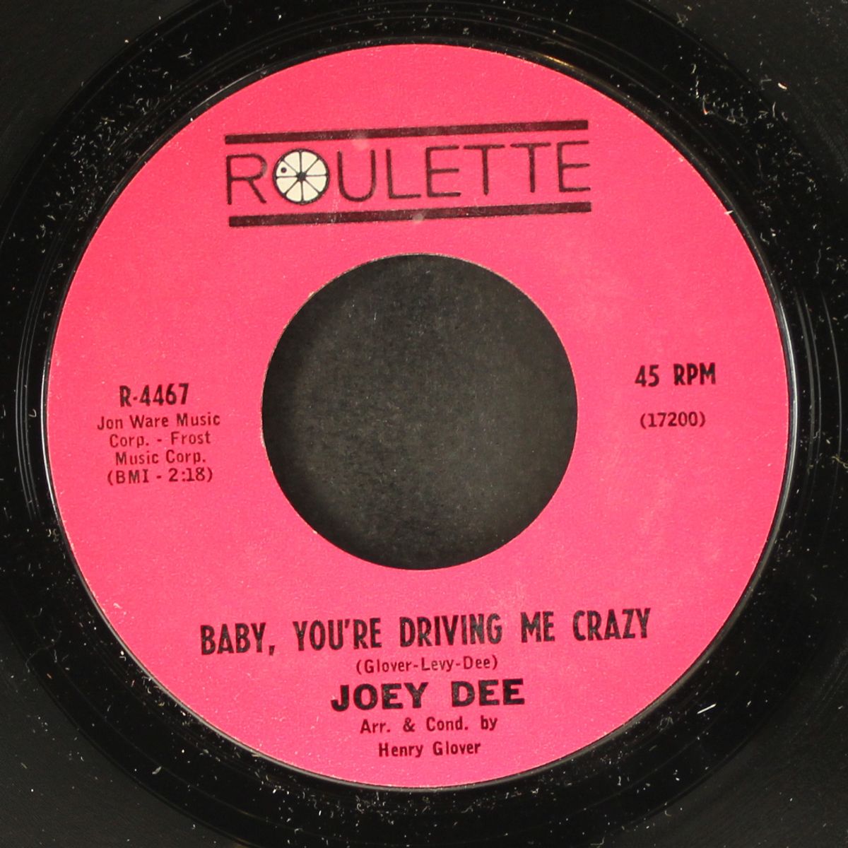 baby, you're driving me crazy / help me pick up the pieces by JOEY DEE
