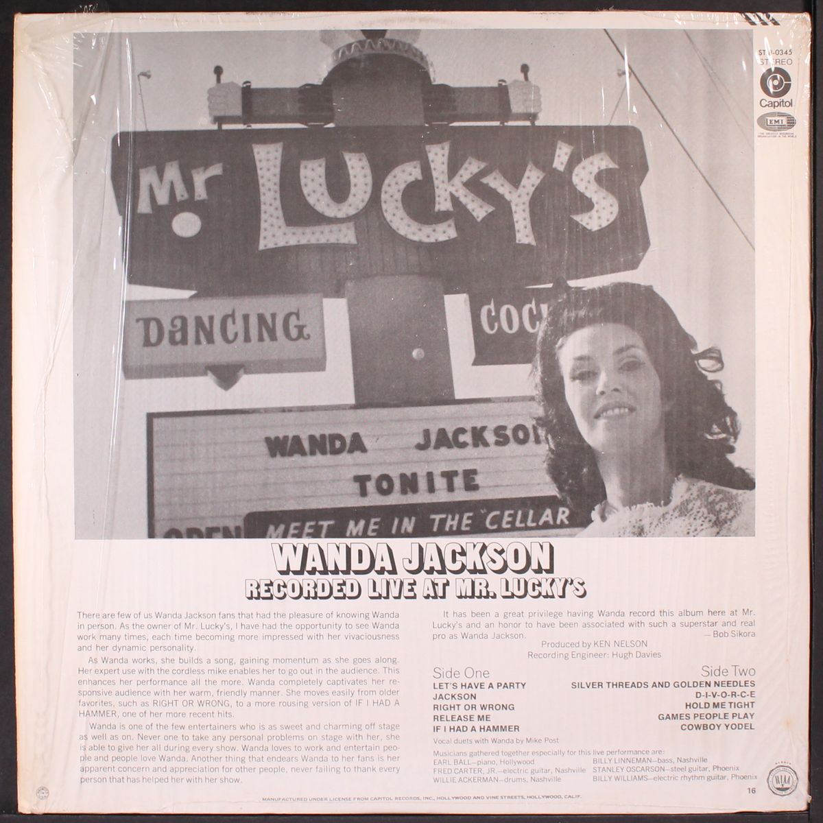in person by WANDA JACKSON