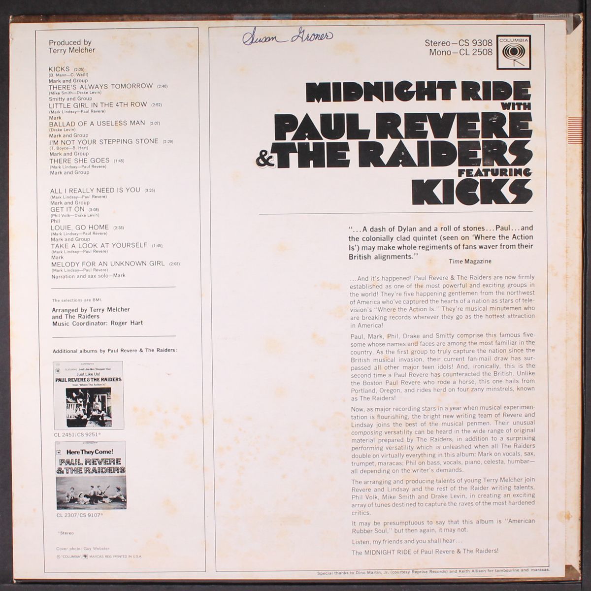 midnight ride by PAUL REVERE & RAIDERS