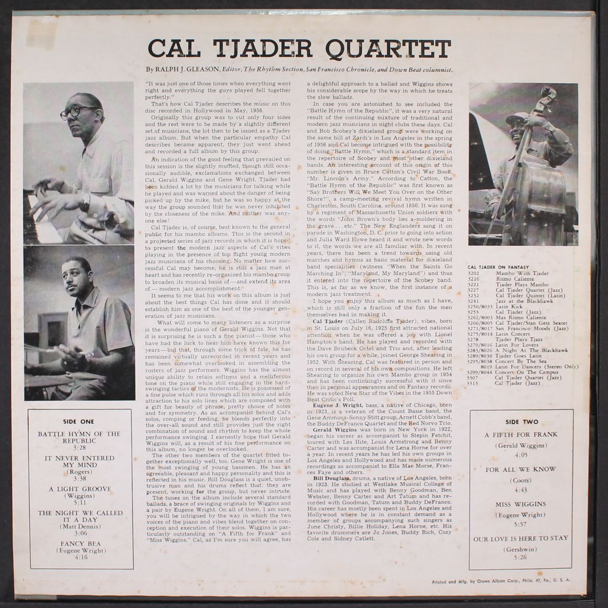 cal tjader quartet by CAL TJADER