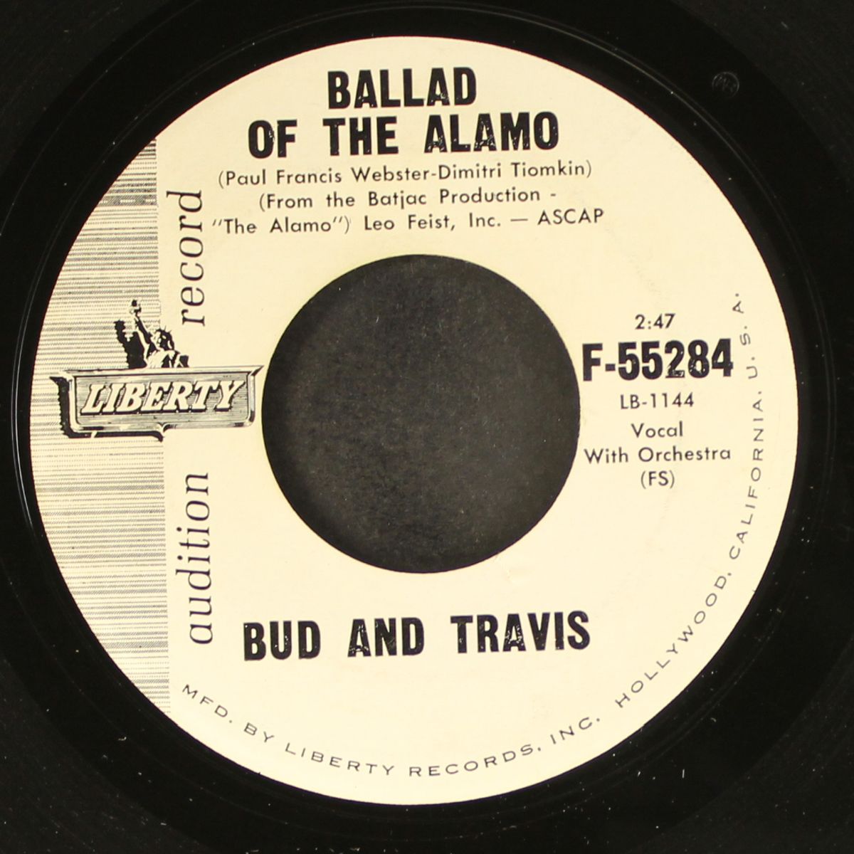 ballad of the alamo / the green leaves of summer by BUD & TRAVIS