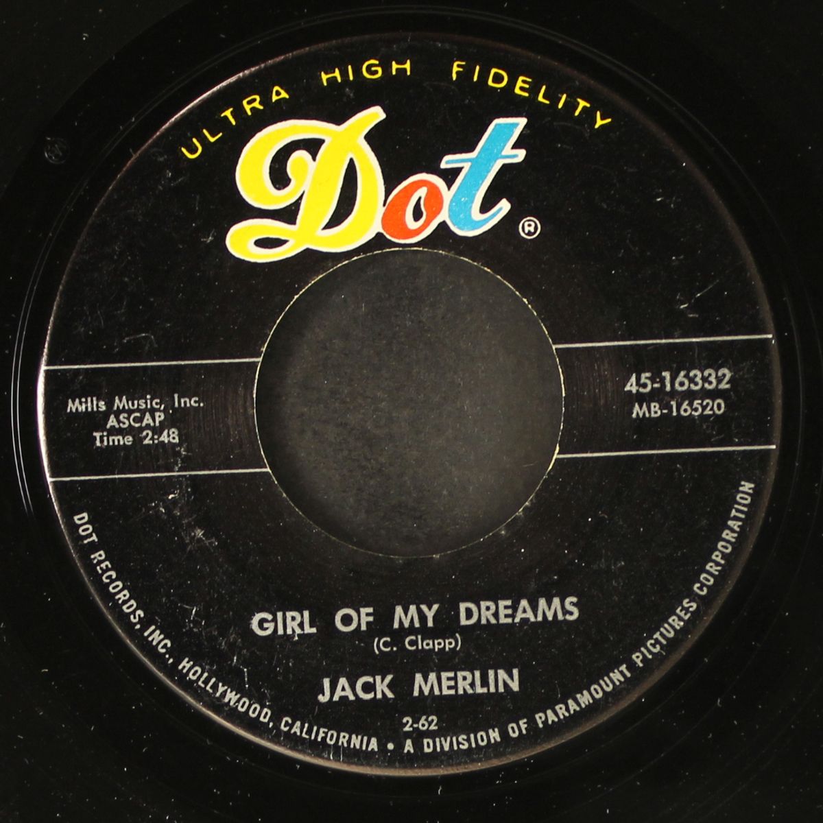 girl of my dreams / i beat the blues by JACK MERLIN