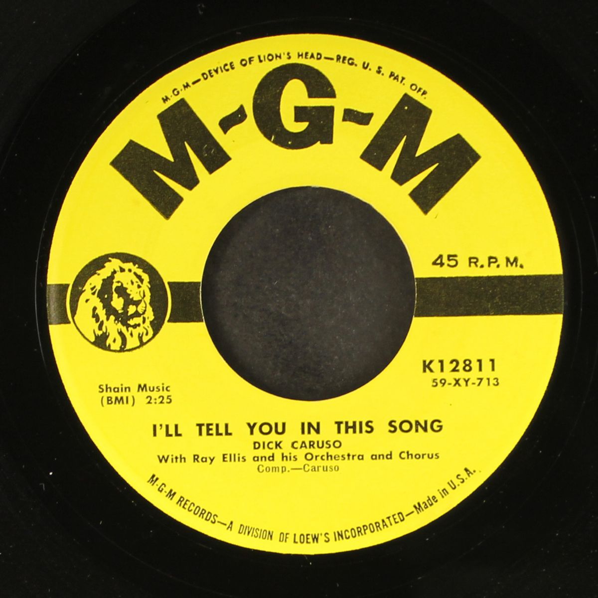 blue denim / i'll tell you in this song by DICK CARUSO