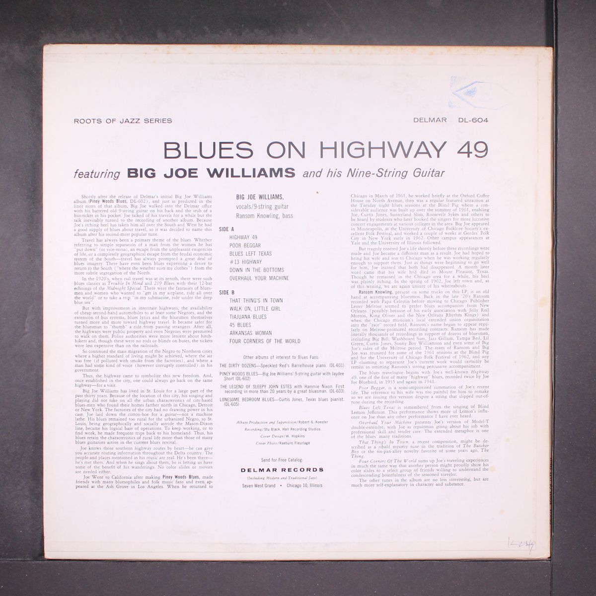 blues on highway 49 by BIG JOE WILLIAMS