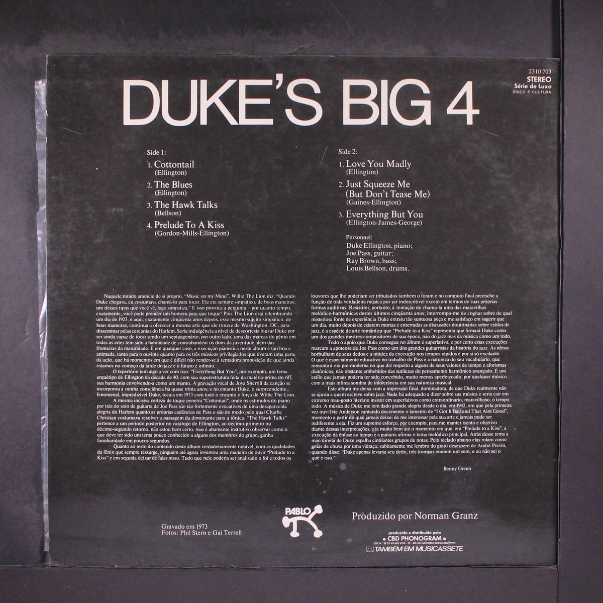 duke's big 4 by DUKE ELLINGTON