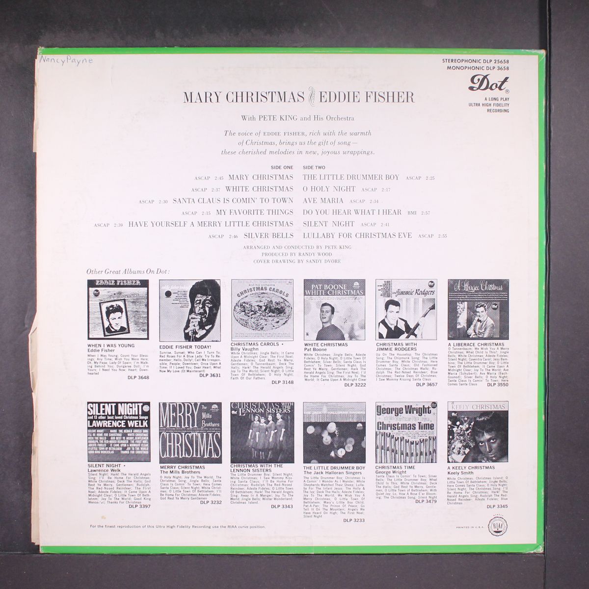 mary christmas by EDDIE FISHER