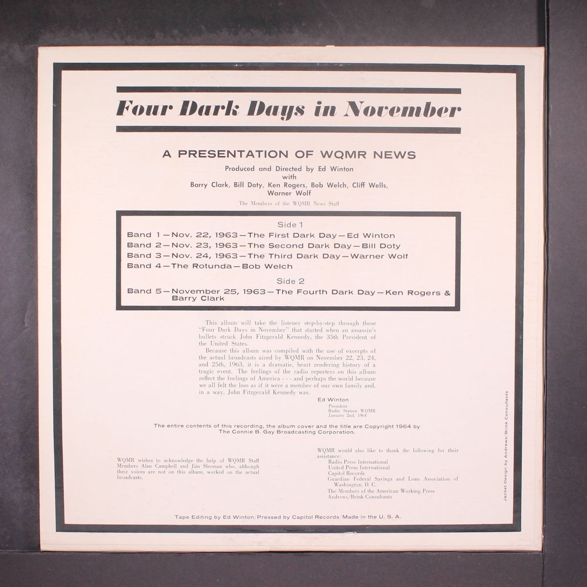 four dark days in november by VARIOUS