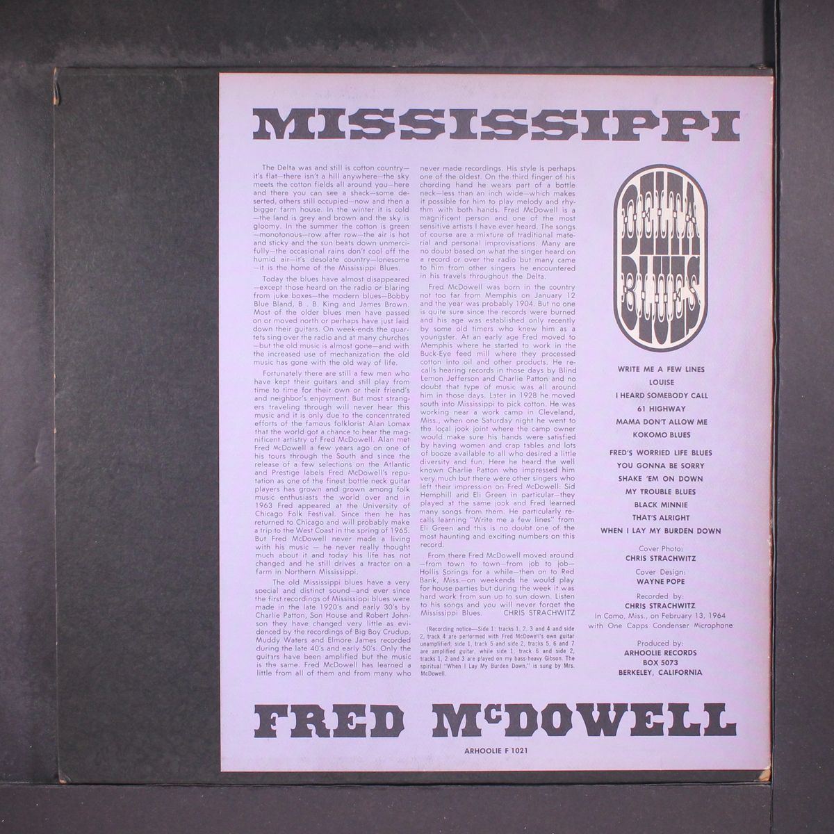 mississippi delta blues by MISSISSIPPI FRED MCDOWELL
