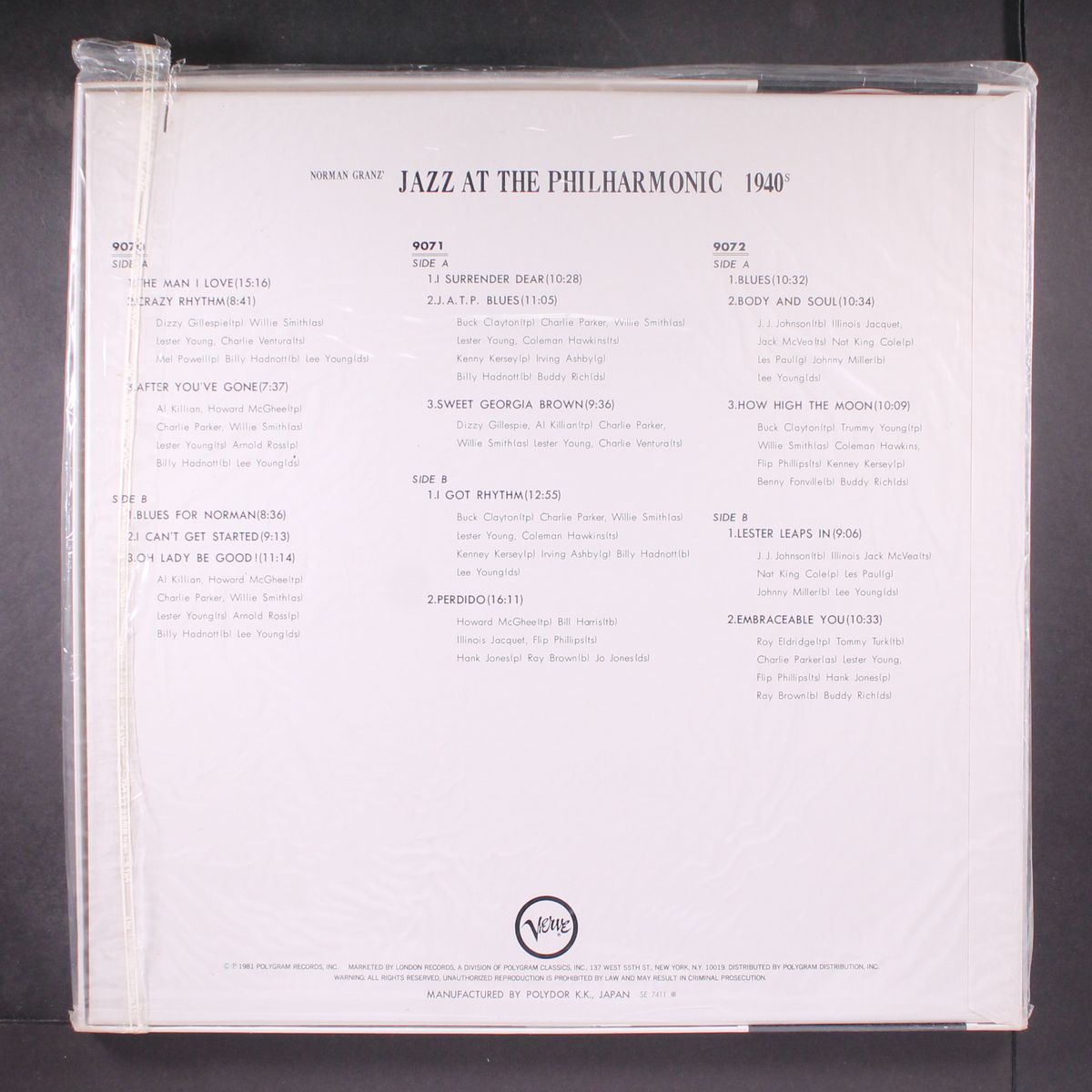 jazz at the philharmonic - 1940s by VARIOUS
