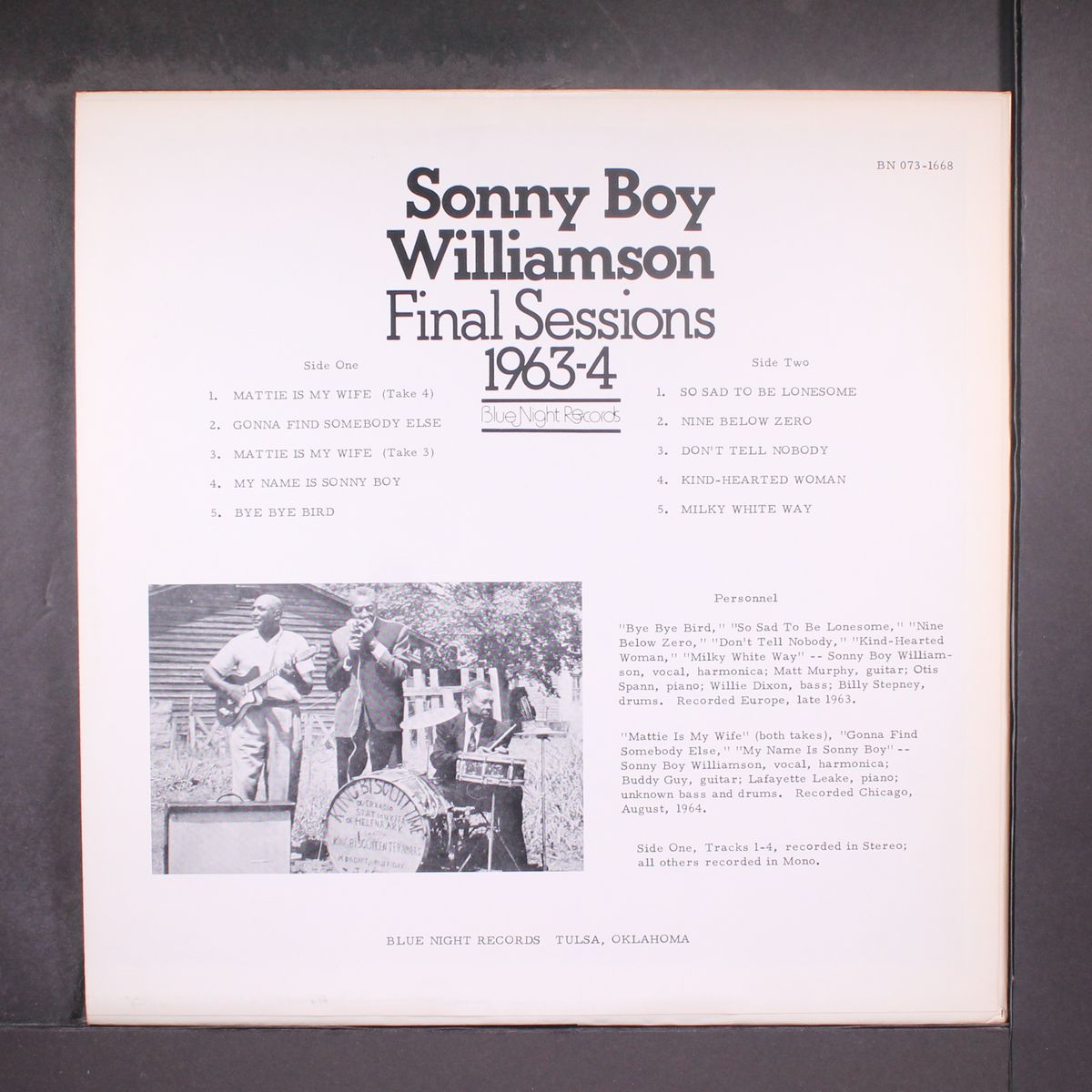 bye bye bird by SONNY BOY WILLIAMSON
