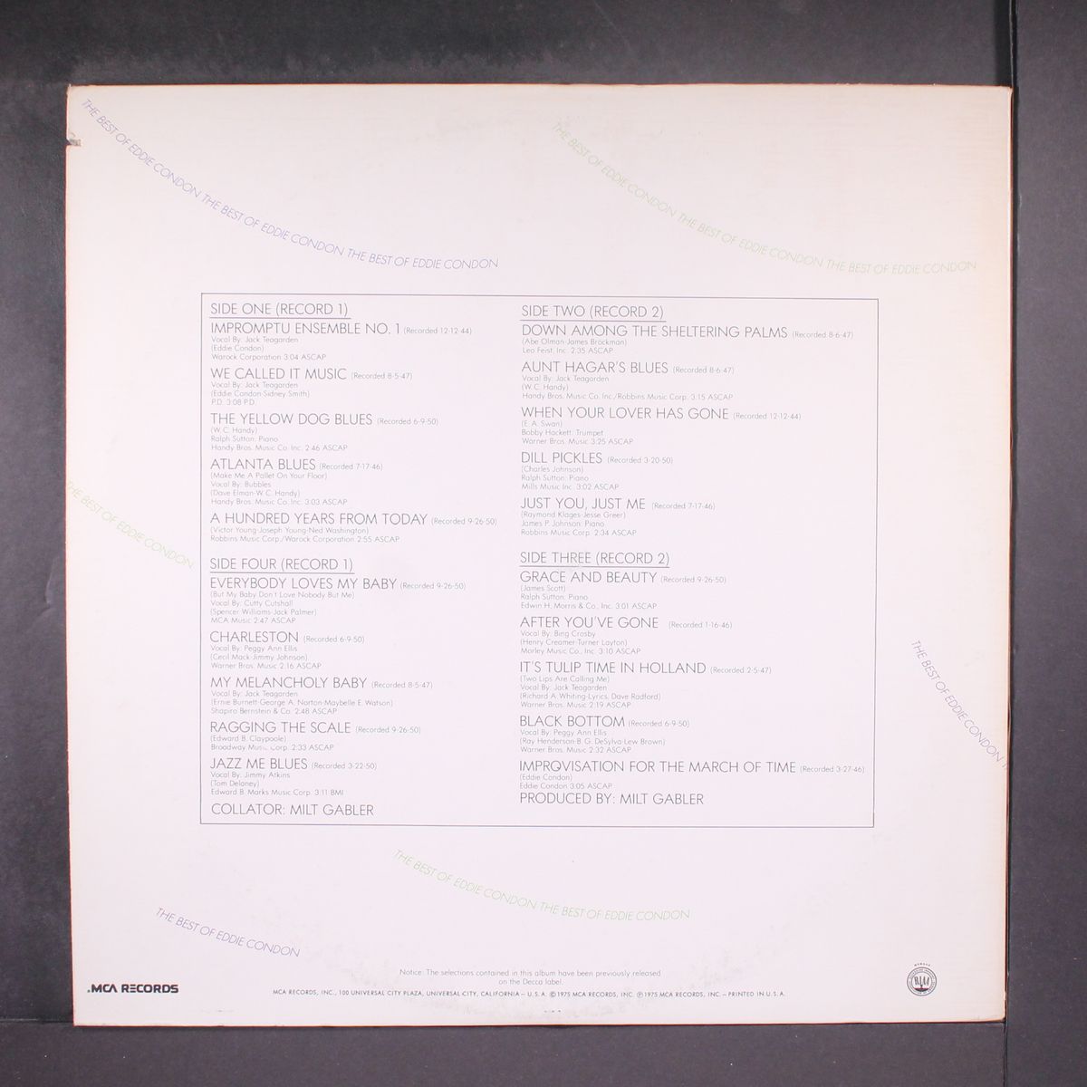 the best of eddie condon by EDDIE CONDON