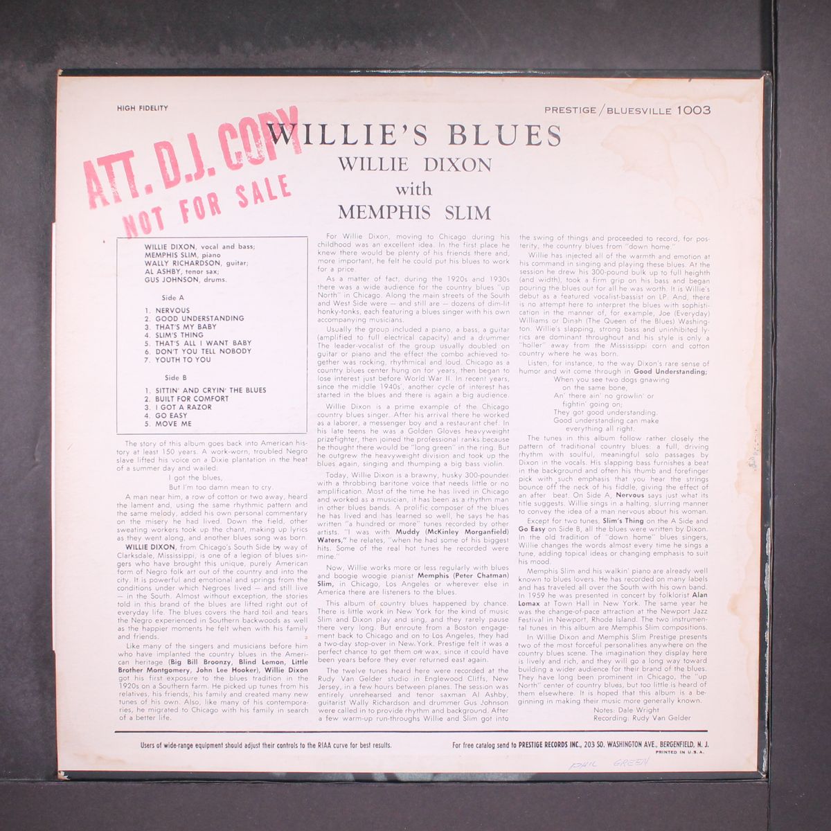 willie's blues by WILLIE DIXON