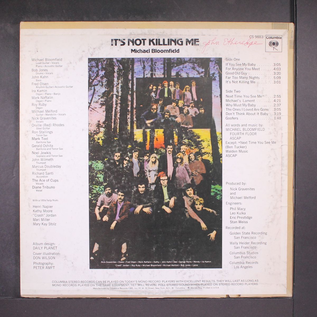 it's not killing me by MICHAEL BLOOMFIELD