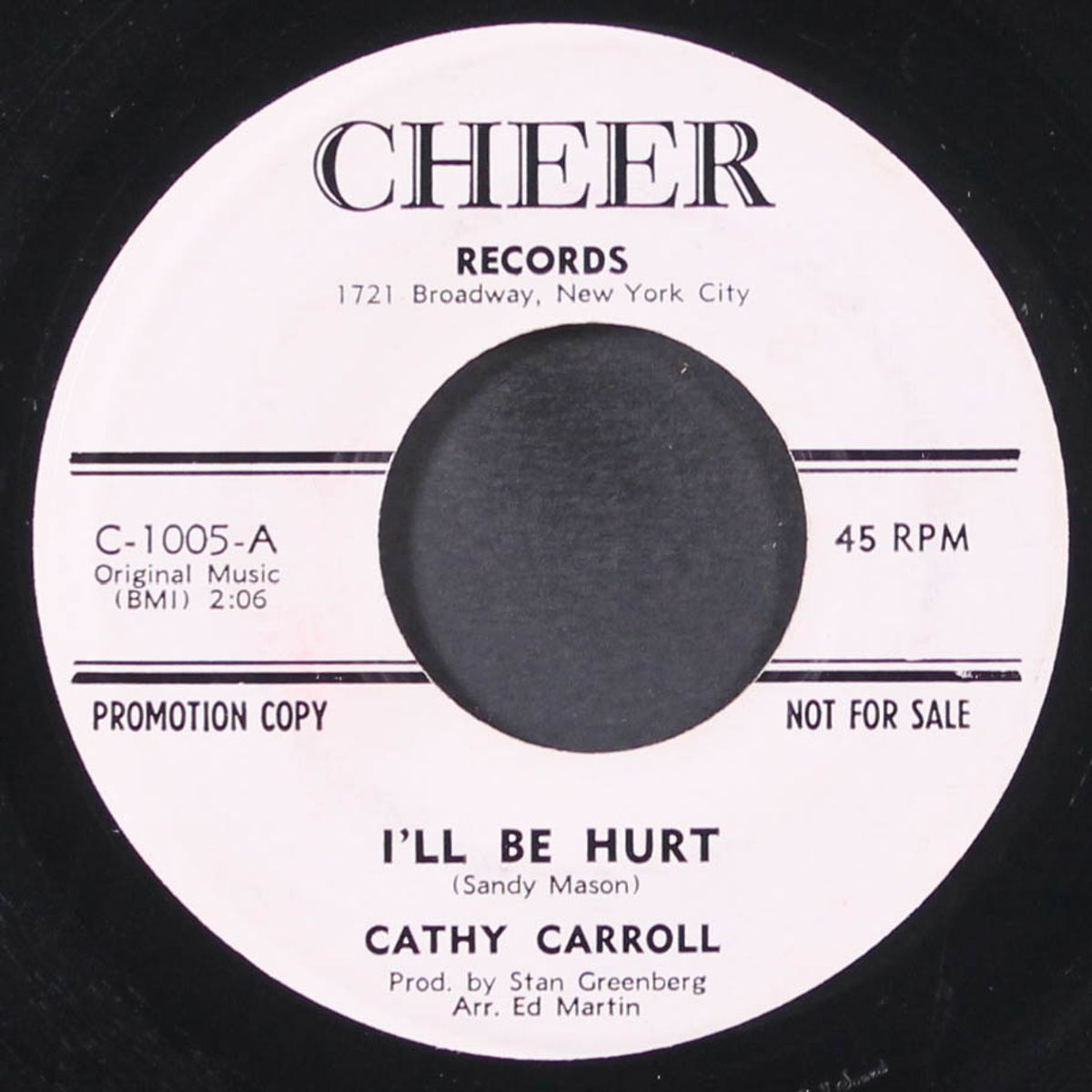 i'll be hurt / there must be a way by CATHY CARROLL