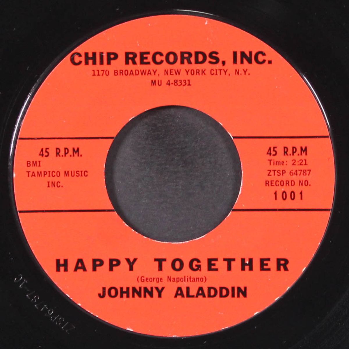 why did you go / happy together by JOHNNY ALADDIN & GROUP