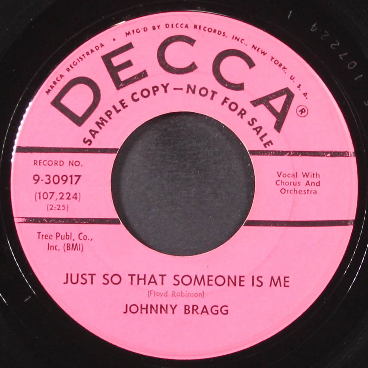 true love will never die / just so that someone is me by JOHNNY BRAGG