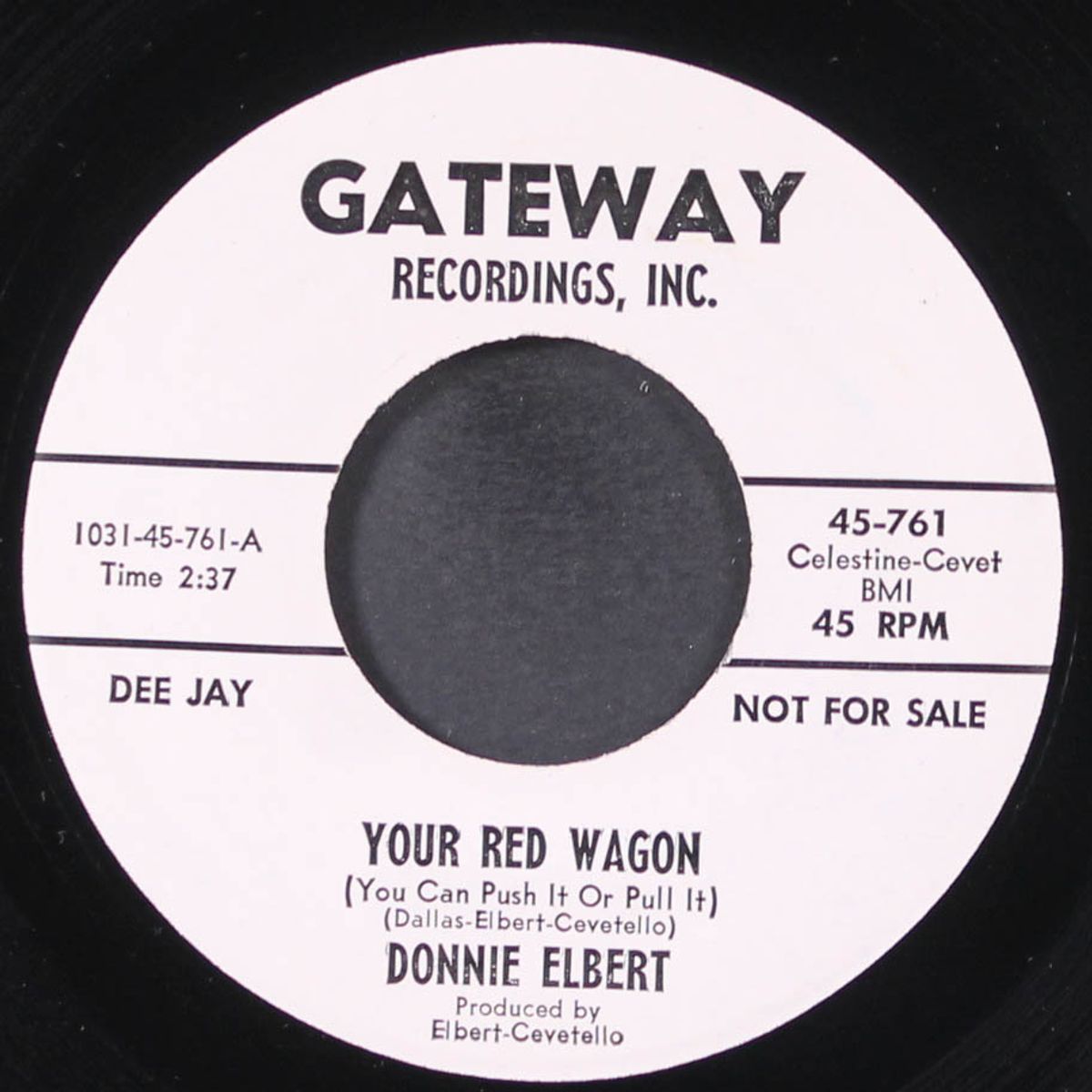 your red wagon / never again by DONNIE ELBERT