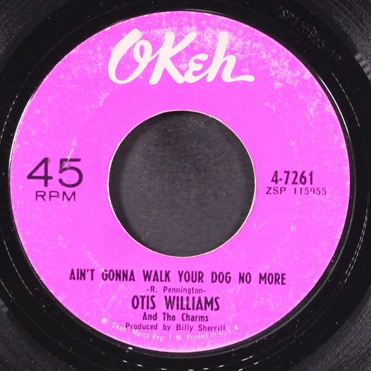 ain't gonna walk your dog no more / your sweet love by OTIS WILLIAMS & CHARMS