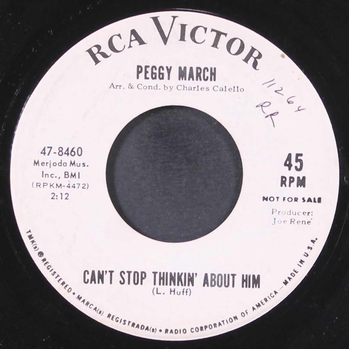can't stop thinkin' about him / watch what you do with my baby by PEGGY MARCH