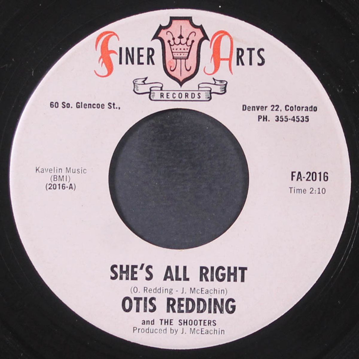 she's all right / tuff enuff by OTIS REDDING