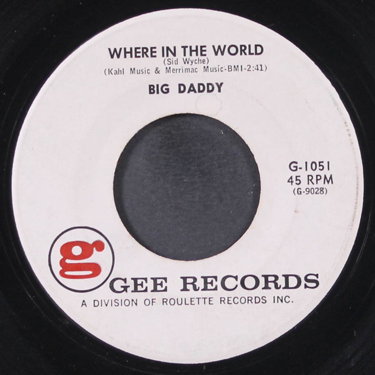 walking her home / where in the world by BIG DADDY