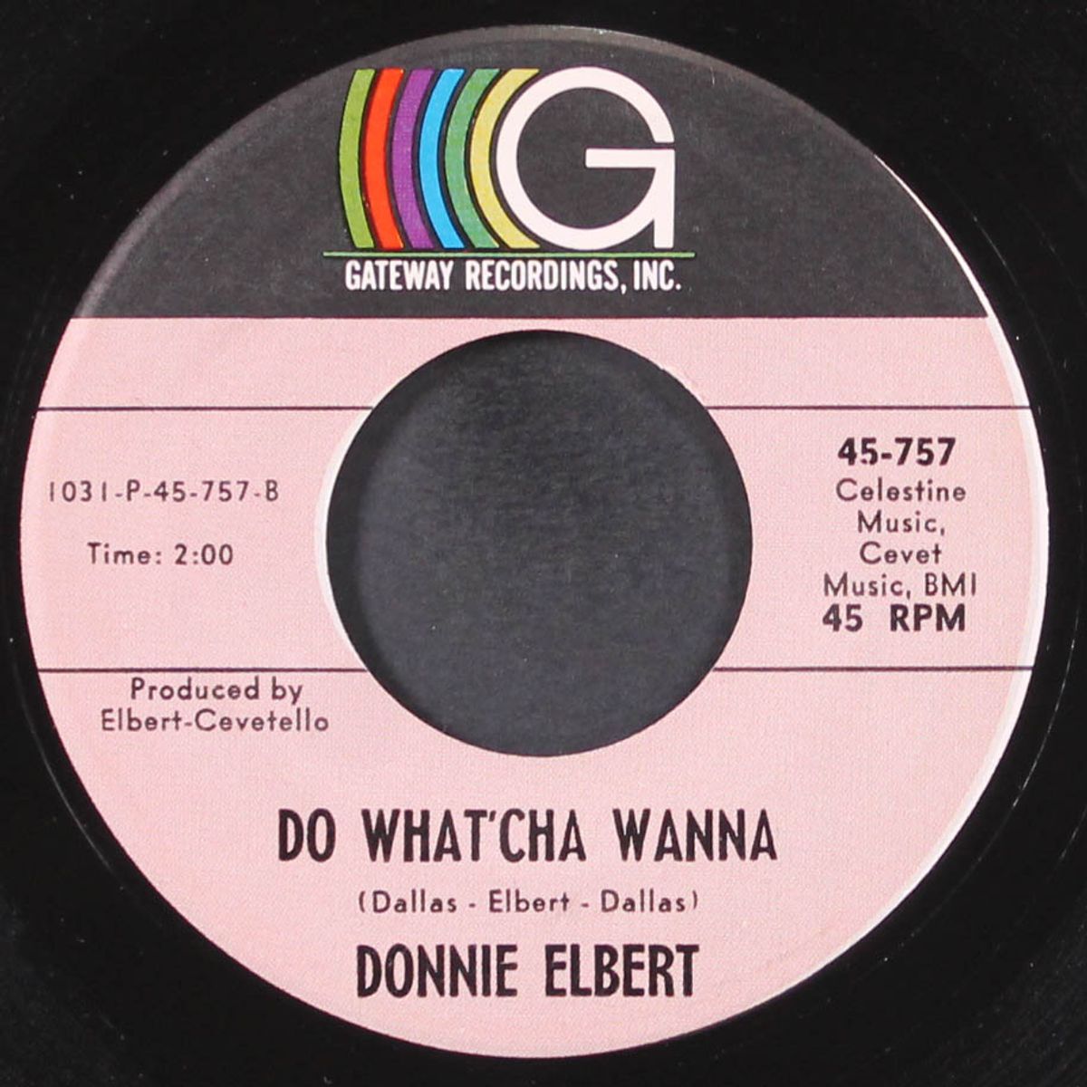 a little piece of leather / do what'cha wanna by DONNIE ELBERT