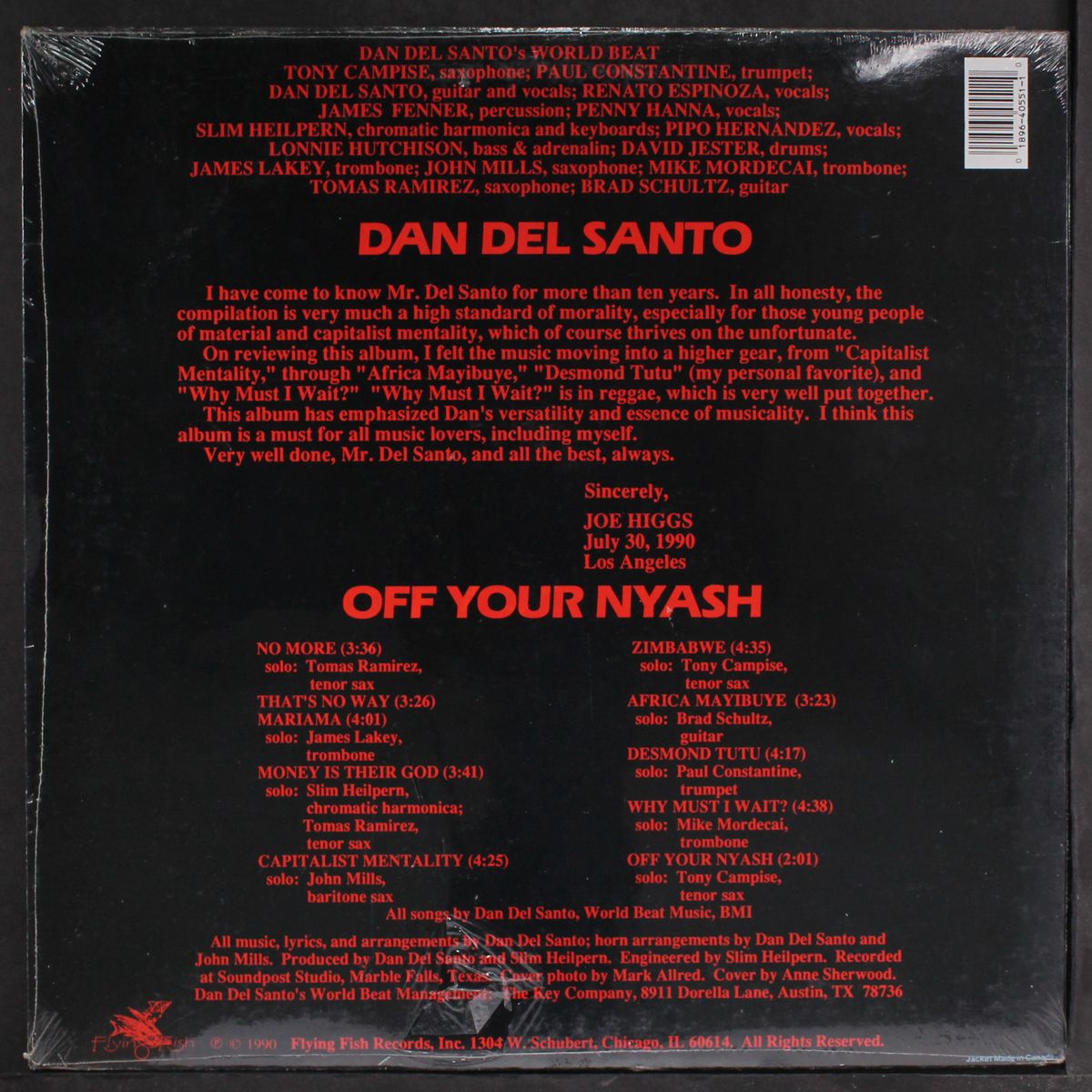 off your nyash by DAN DEL SANTO