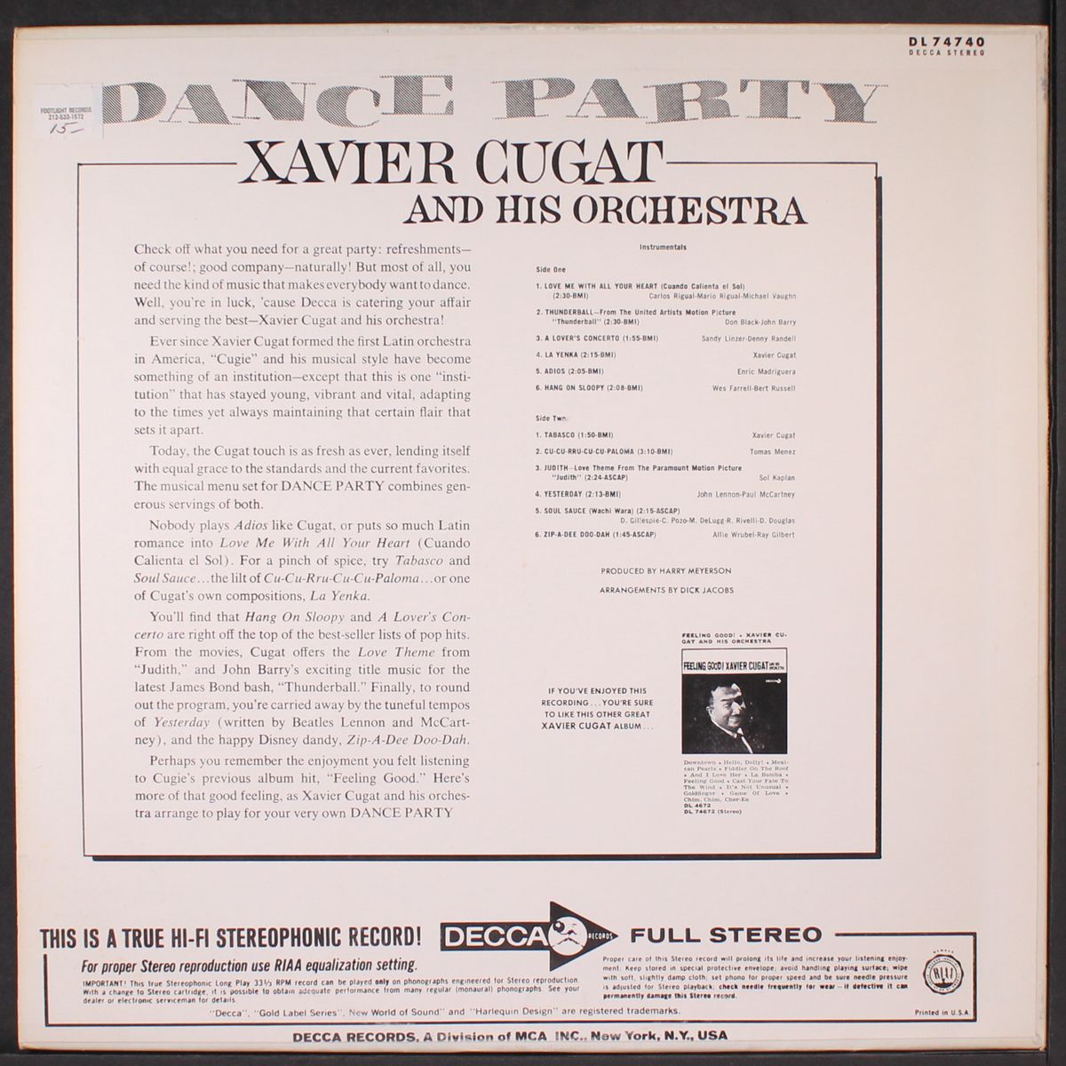 dance party by XAVIER CUGAT