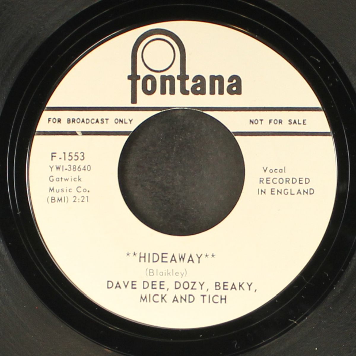 hideaway / here's a heart by DAVE DEE, DOZY, BEAKY, MICK & TICH