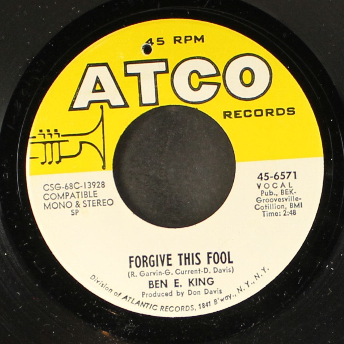 forgive this fool / don't take your love from me by BEN E. KING