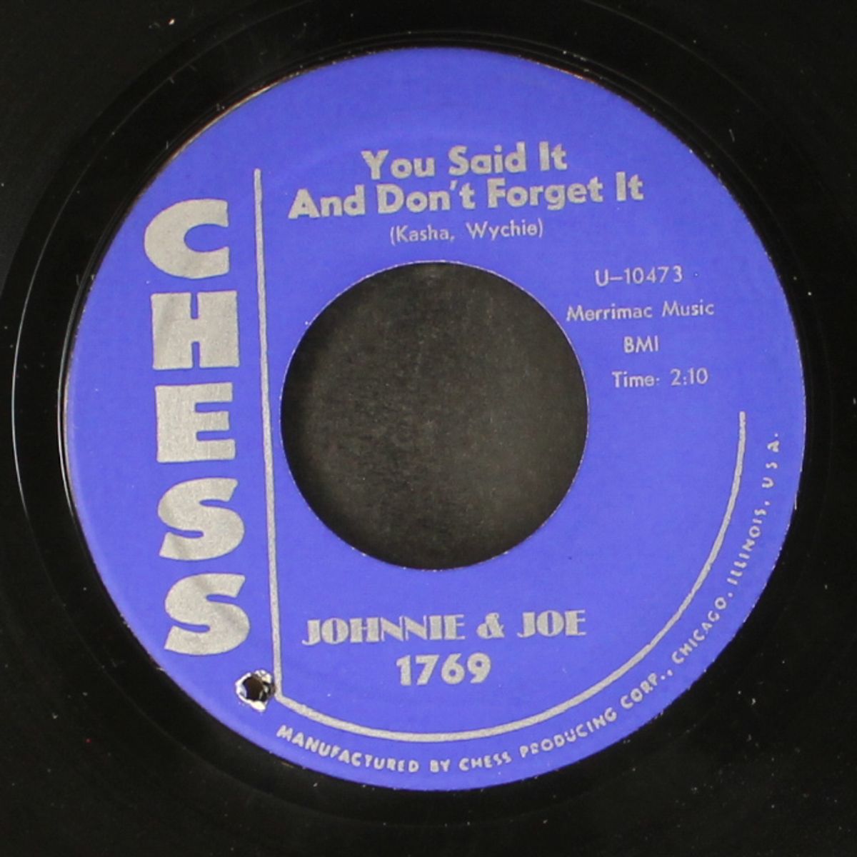 across the sea / you said it and don't forget it by JOHNNIE & JOE
