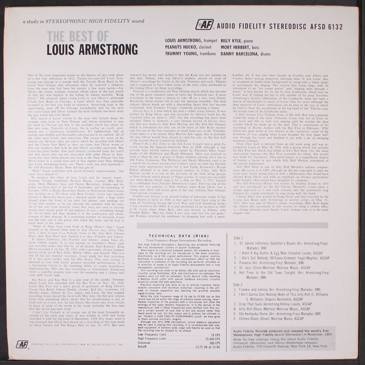 best of by LOUIS ARMSTRONG