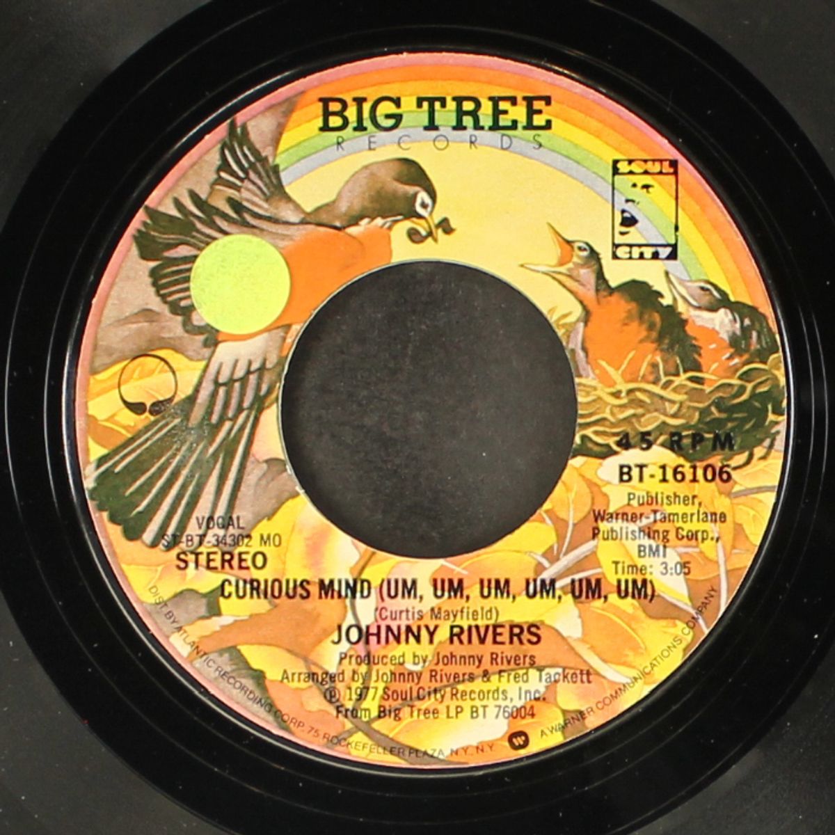 curious mind / ashes and sand by JOHNNY RIVERS