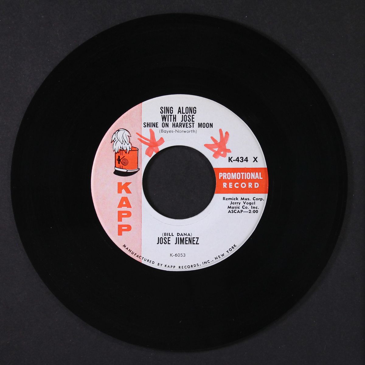 jingle bells / shine on harvest moon by JOSE JIMENEZ (BILL DANA)