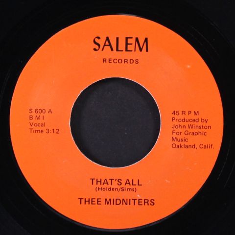 THEE MIDNITERS / YVONNE CAROL