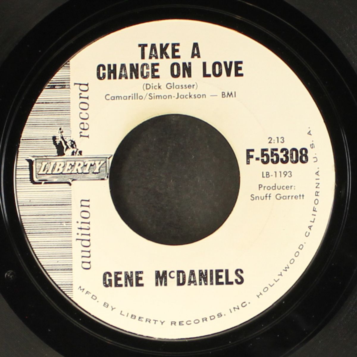a hundred pounds of clay / take a chance on love by GENE MCDANIELS